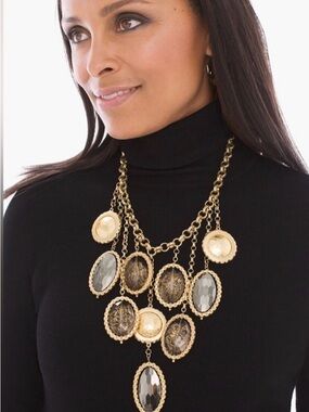 Chicos Solstice Bib Necklace